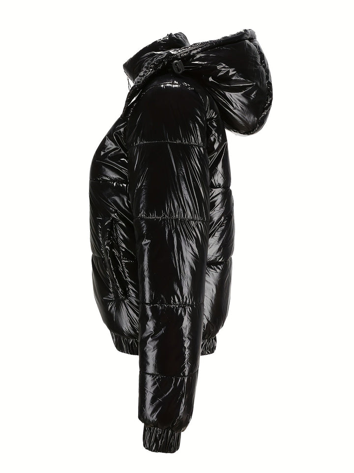 Damen Winter-Daunenjacke Mit Kapuze | Lange Ärmel