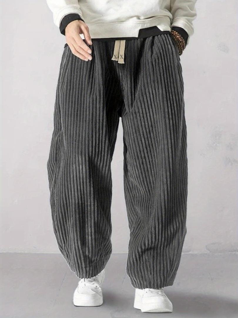 Herren Cordhose Mit Weitem Bein | Lockere Passform