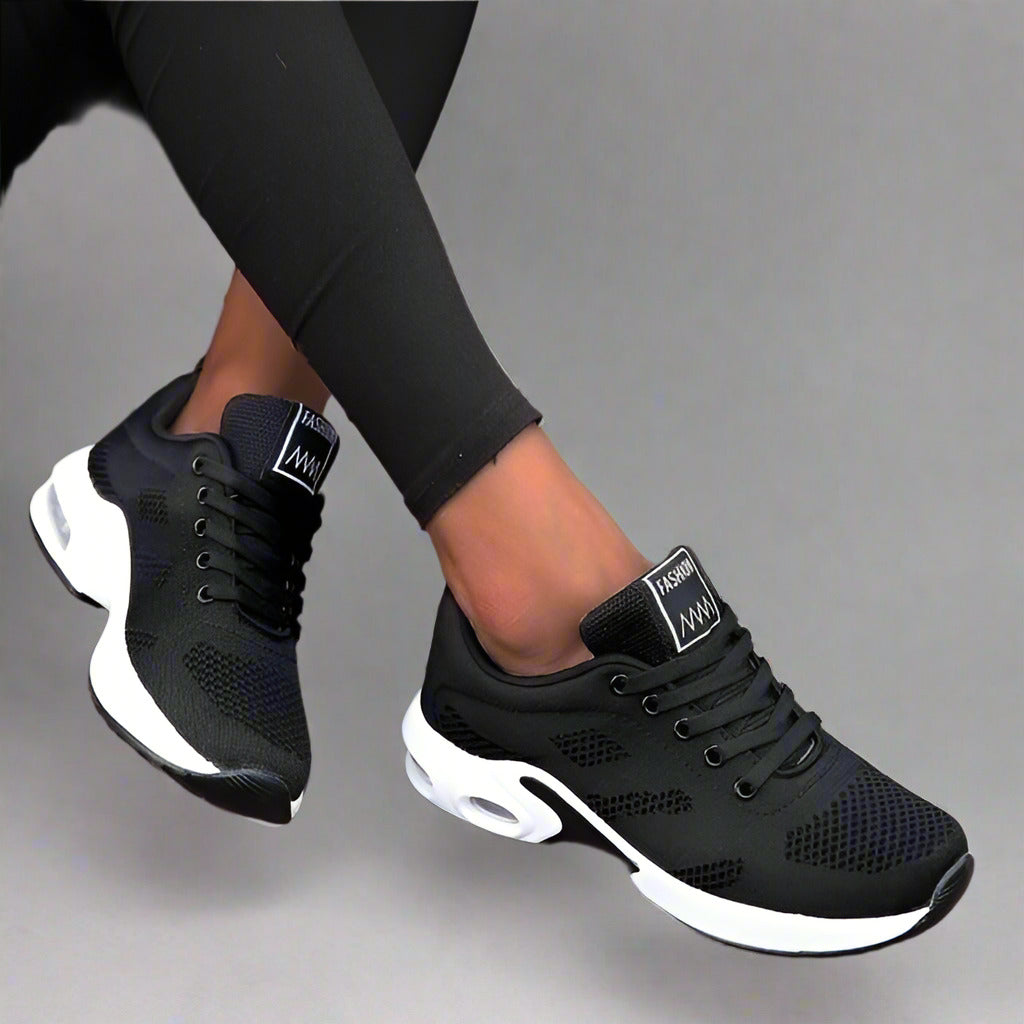 Damen Sportliche Schuhe mit atmungsaktivem Strick-Obermaterial