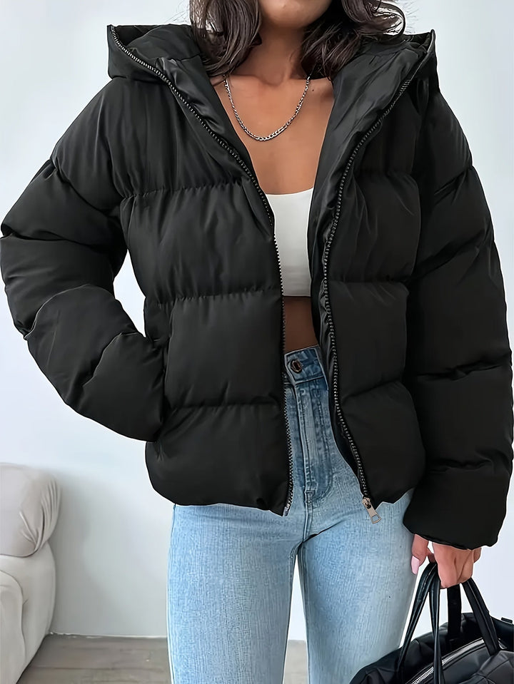Damen Lässige Winter-Daunenjacke | Mit Kapuze