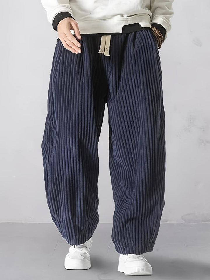 Herren Cordhose Mit Weitem Bein | Lockere Passform