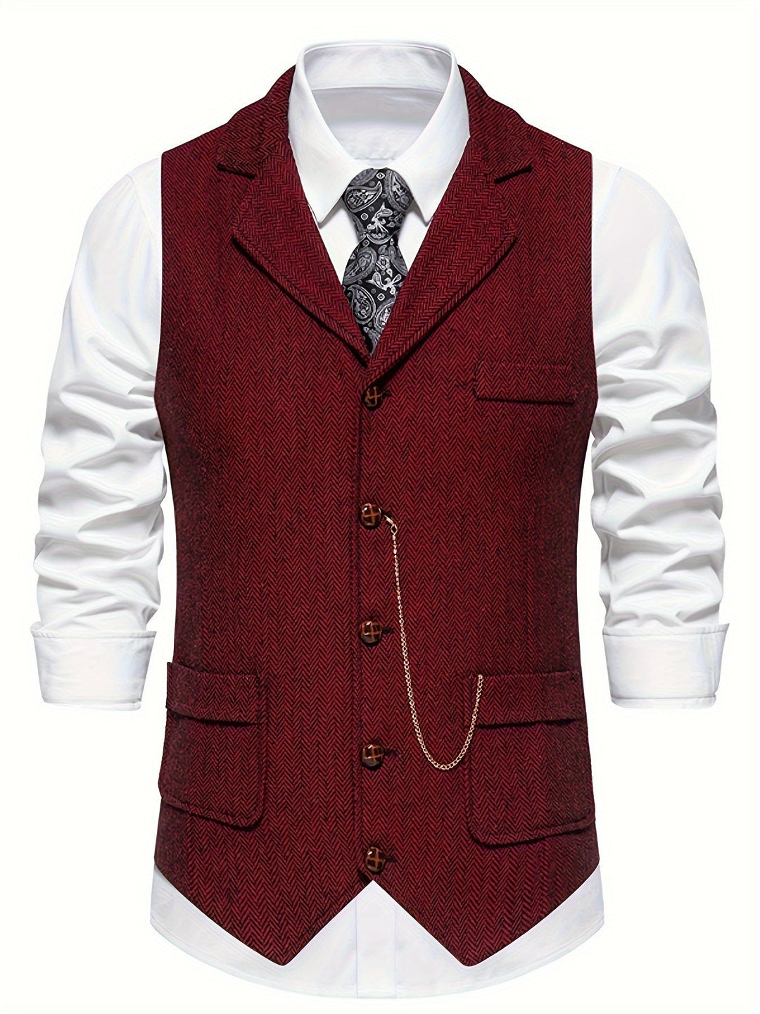 Herren Stilvolle Vintage Weste | Tailliert