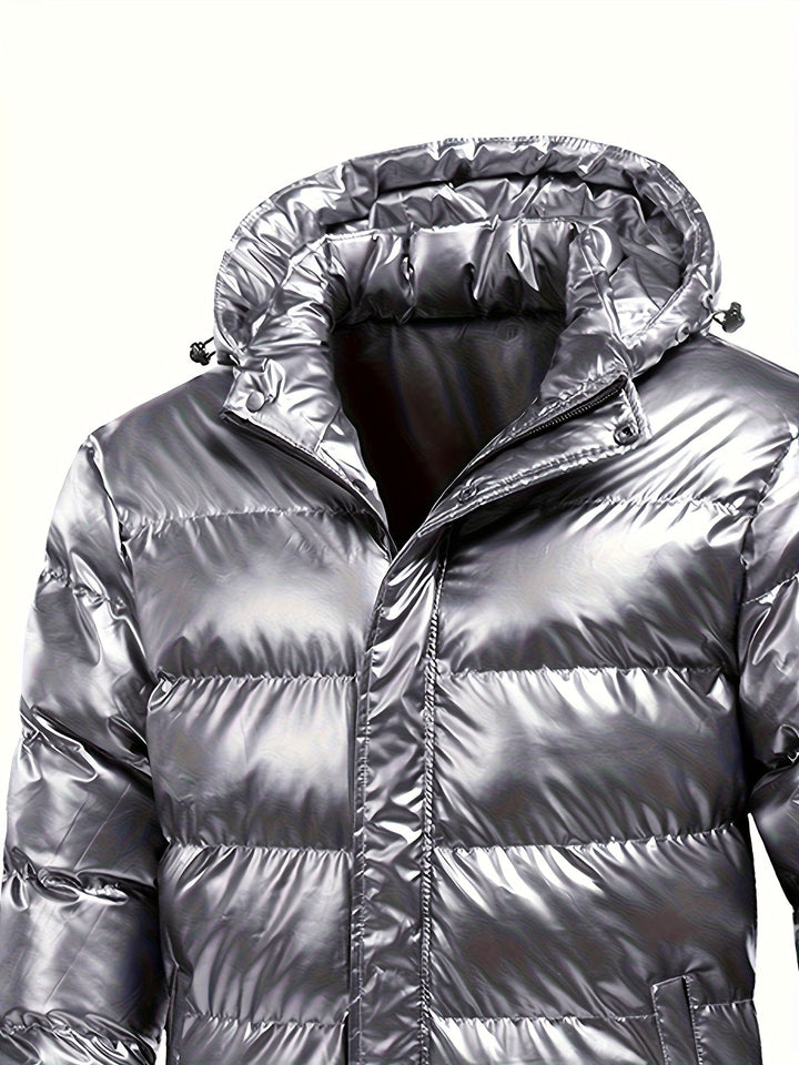Lässige Winter-Daunenjacke Für Herren | Langarm