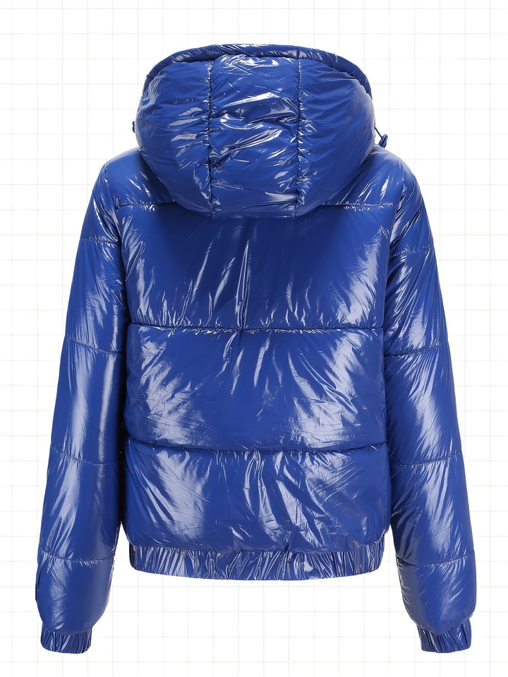 Damen Winter-Daunenjacke Mit Kapuze | Lange Ärmel