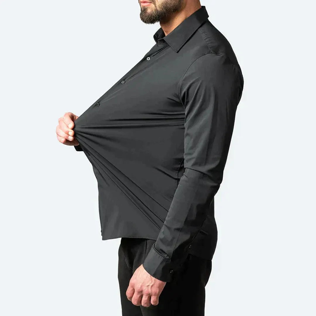 Herren Hemd Mit Stretch | Langarm