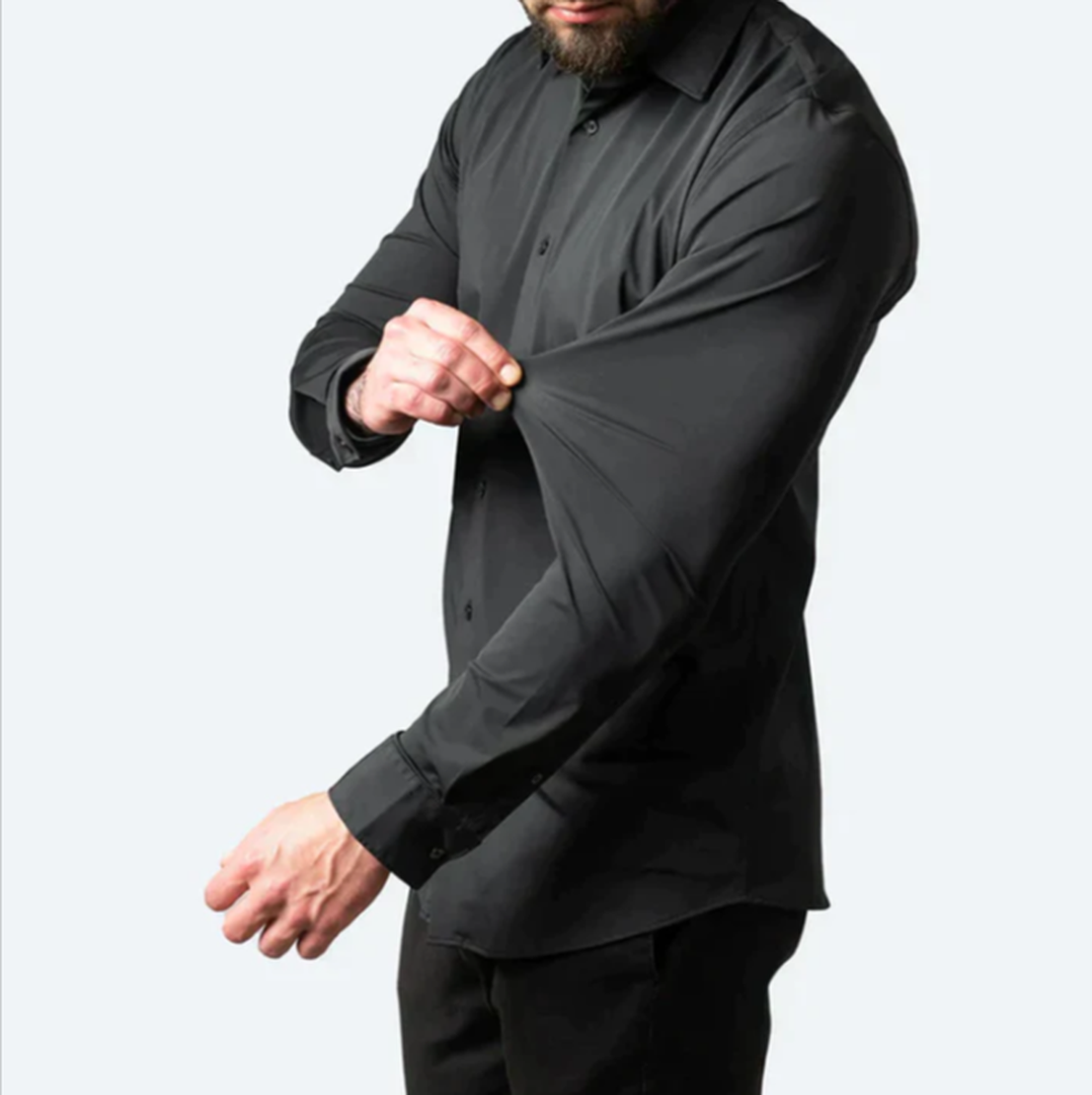 Herren Hemd Mit Stretch | Langarm