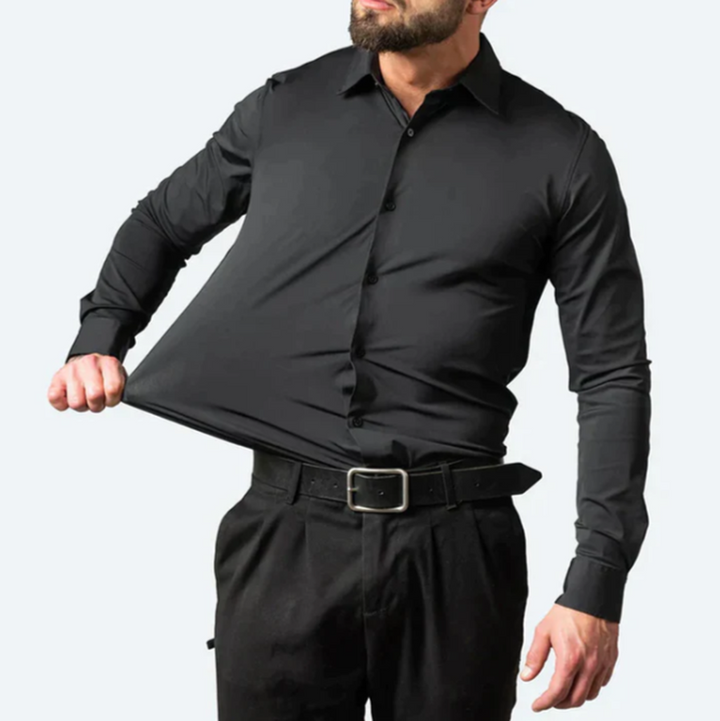 Herren Hemd Mit Stretch | Langarm