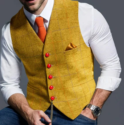 Vintage Weste Für Herren | Reverskragen