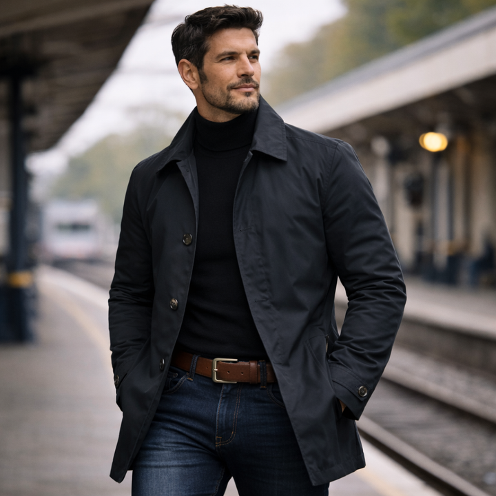 Herren Wintermantel – Winddicht, wasserabweisend und warm