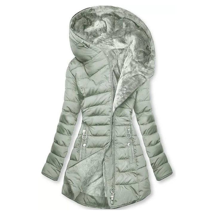 Stylische Winterjacke Mit Kapuze Für Damen | Lang