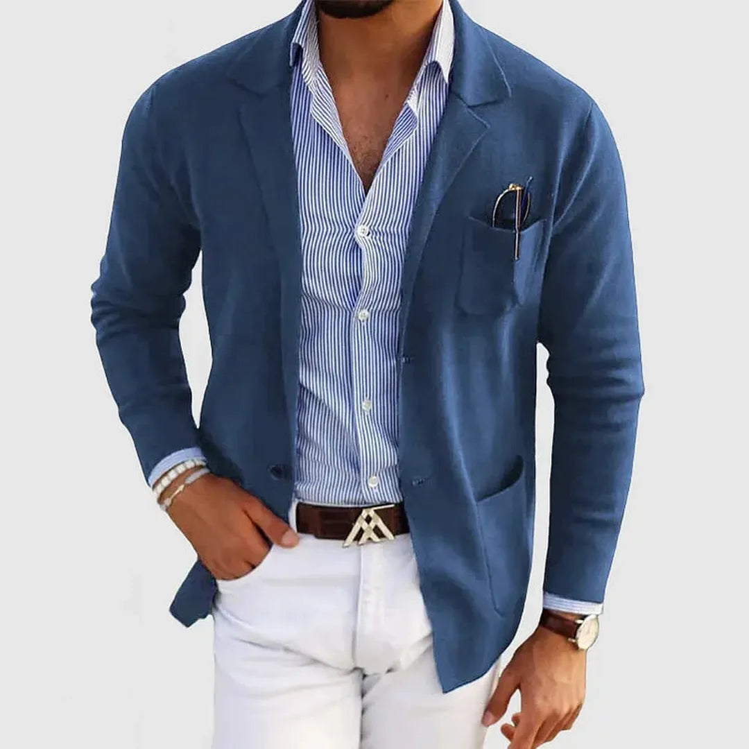Herren Stylischer Blazer Mit Tasche | Freizeit