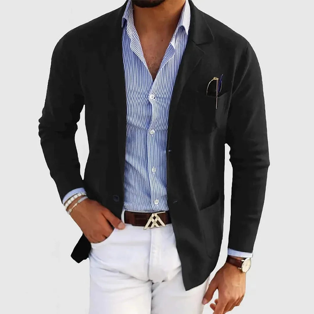 Herren Stylischer Blazer Mit Tasche | Freizeit