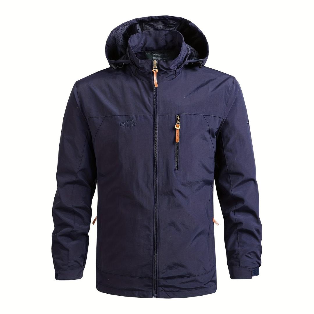 Lässige Herren-Windjacke | Mit Abnehmbarer Kapuze