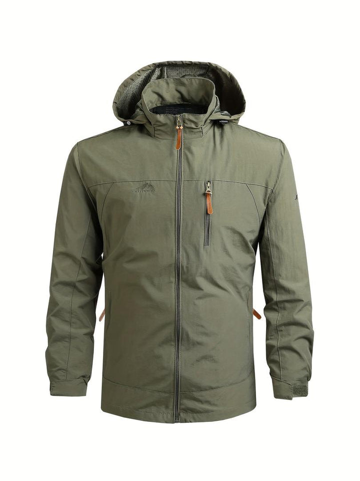 Lässige Herren-Windjacke | Mit Abnehmbarer Kapuze