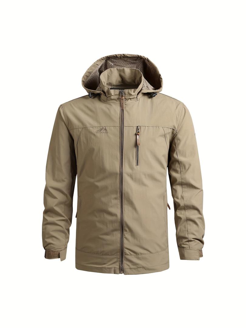 Lässige Herren-Windjacke | Mit Abnehmbarer Kapuze