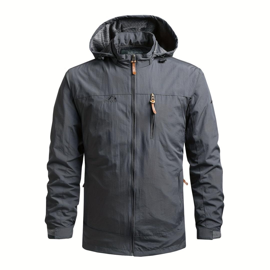 Lässige Herren-Windjacke | Mit Abnehmbarer Kapuze