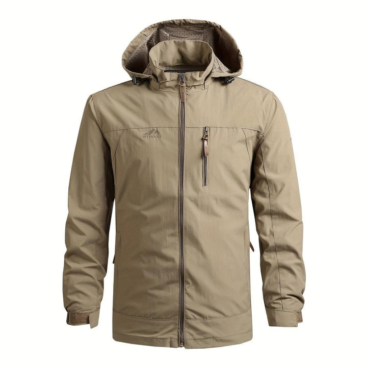 Lässige Herren-Windjacke | Mit Abnehmbarer Kapuze