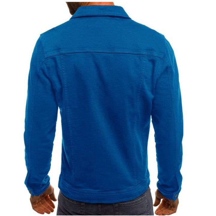 Herren Freizeit-Jeansjacke | Mit Knöpfen