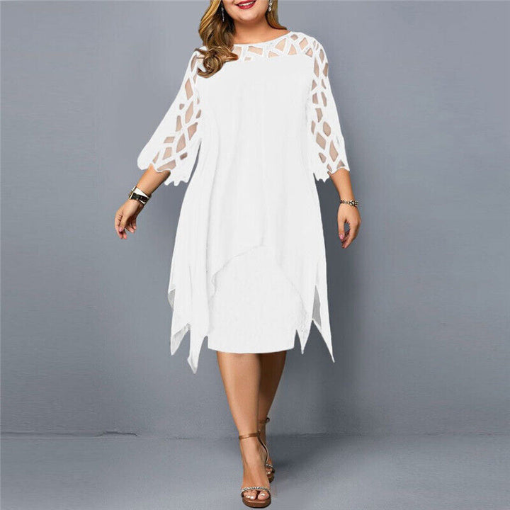 Damen Abendkleid Mit Cut-Out-Ärmeln | Midi