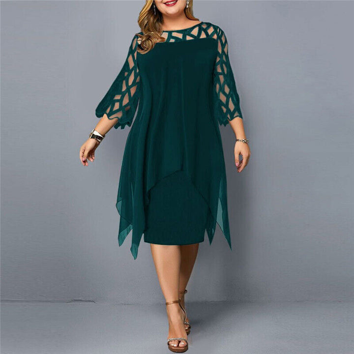 Damen Abendkleid Mit Cut-Out-Ärmeln | Midi