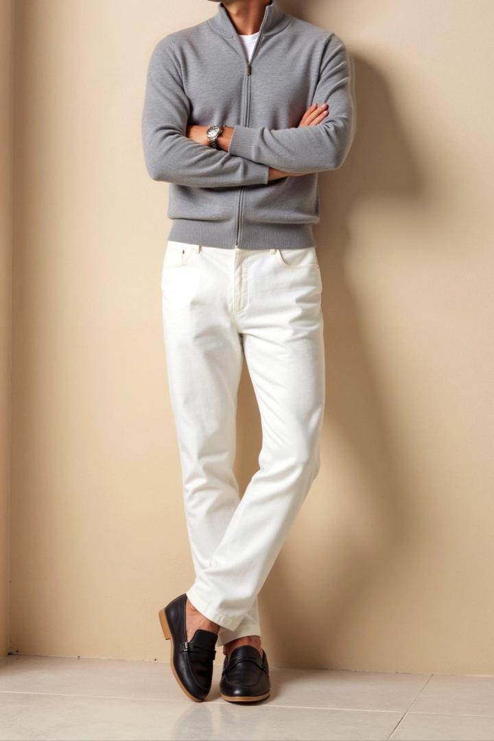 Herren Slim-Fit-Cardigan | Langarm