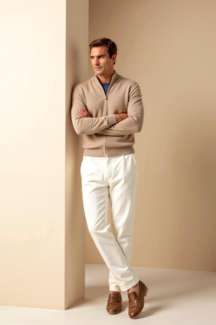 Herren Slim-Fit-Cardigan | Langarm