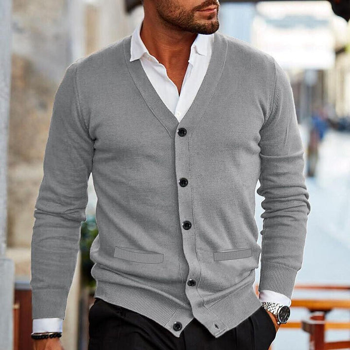 Herren Freizeit-Cardigan | Mit Knöpfen