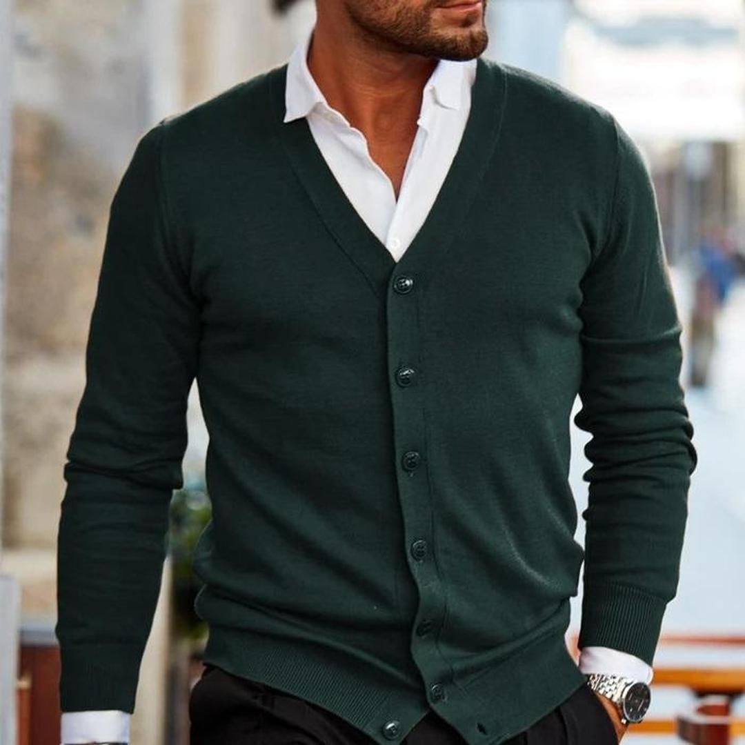 Herren Freizeit-Cardigan | Mit Knöpfen
