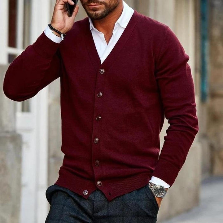 Herren Freizeit-Cardigan | Mit Knöpfen