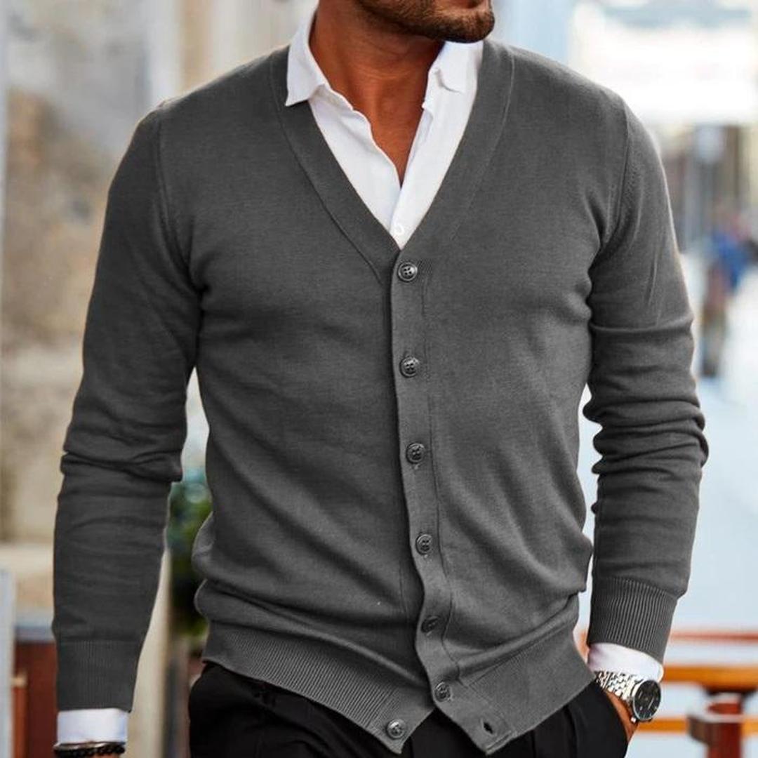 Herren Freizeit-Cardigan | Mit Knöpfen