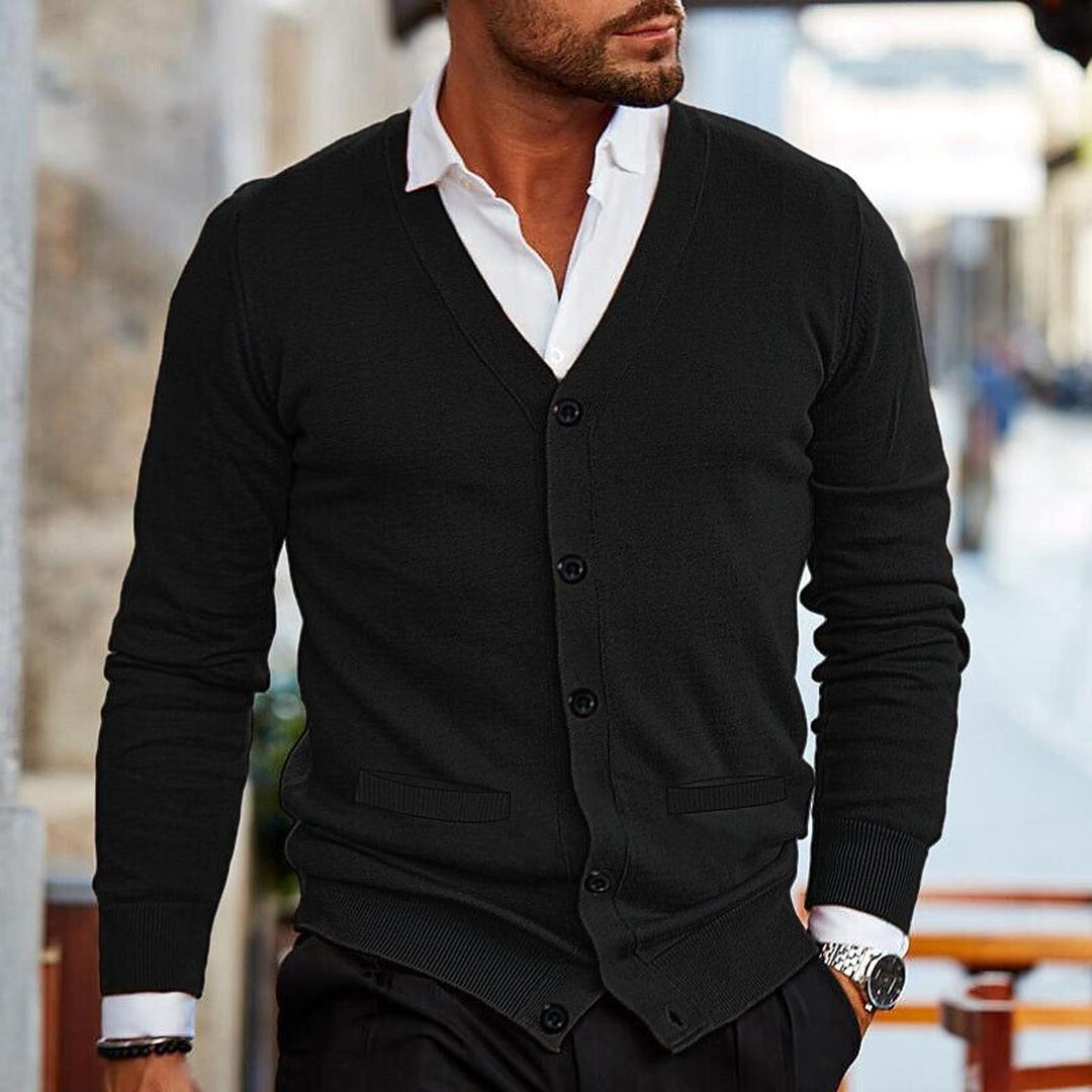 Herren Freizeit-Cardigan | Mit Knöpfen