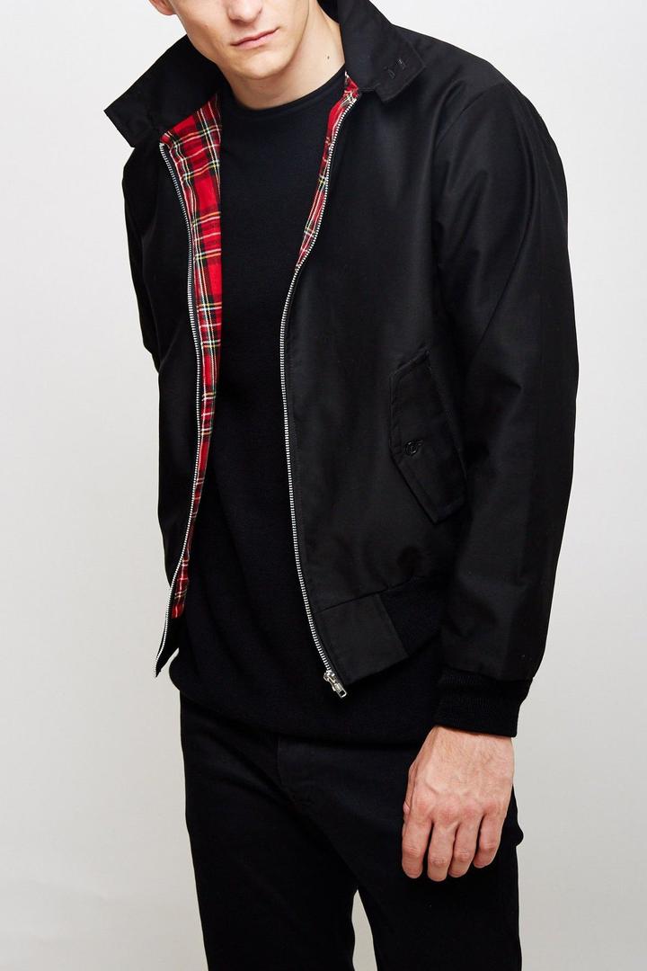 Klassische Harrington-Jacke Für Herren | Stehkragen