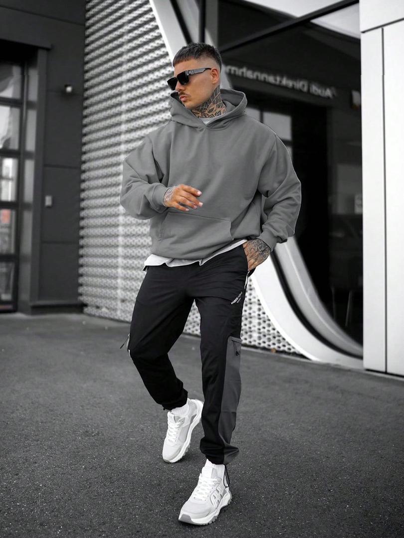 Herren Hoodie Mit Tasche | Einfarbig