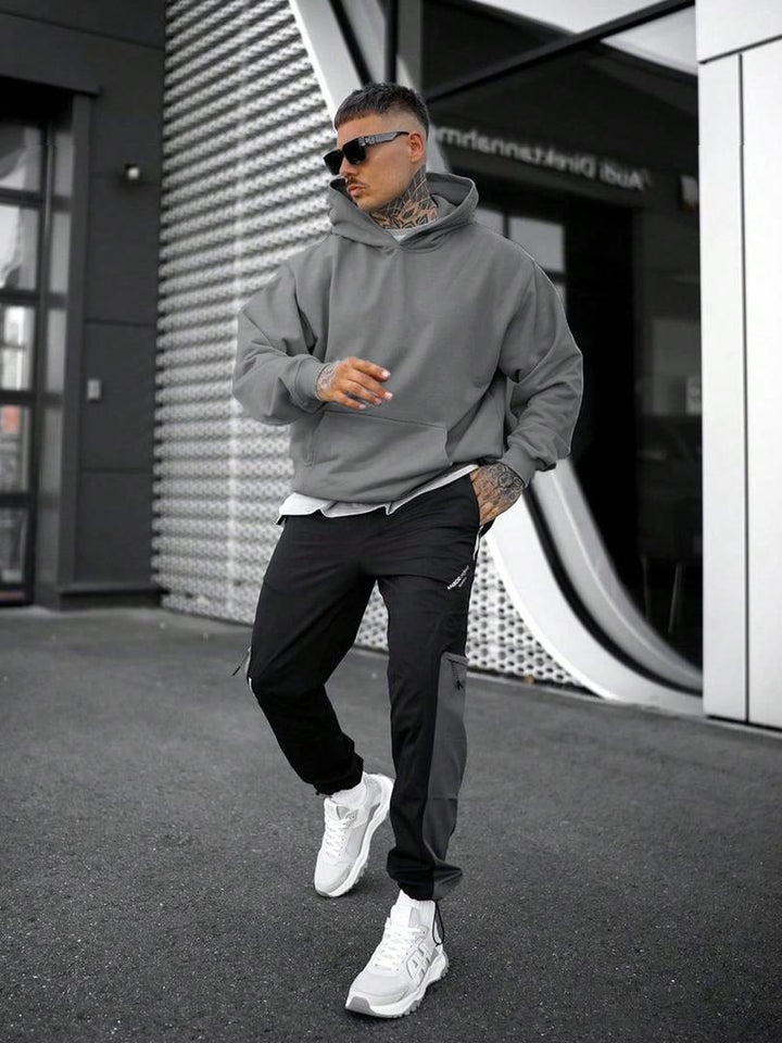 Herren Hoodie Mit Tasche | Einfarbig