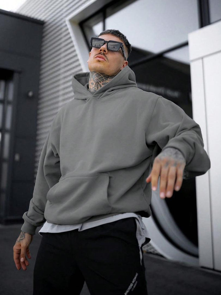 Herren Hoodie Mit Tasche | Einfarbig